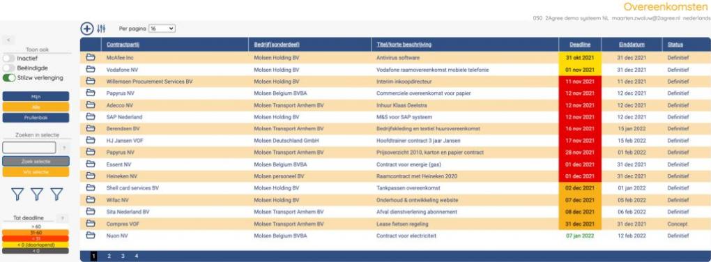 Contractmanagementsysteem
